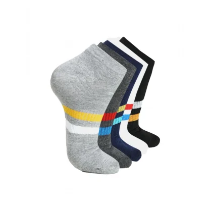 5 Pairs Unisex Casual Cotton Blended Printed Ankle length Socks (Assorted)