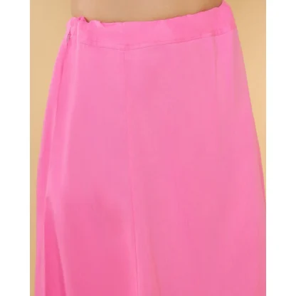 Women's Cotton Solid Free Size Petticoat (Pink) - Image 3