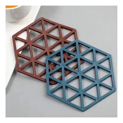 Pack Of_3 Silicone Table Mats Heat Resistant (Assorted) - Image 2