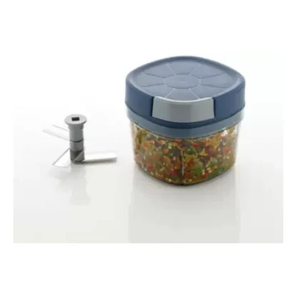 Square Shape Manual Handy Chopper (600ML) (Assorted) - Image 2