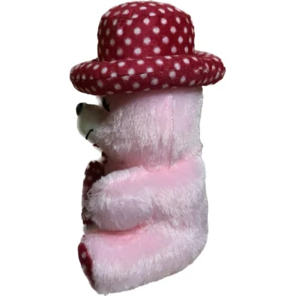 Cap Teddy Bear with Heart (Pink) - Image 4