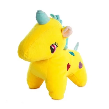 Plush yallow Unicorn Toy (Yellow) - Image 2