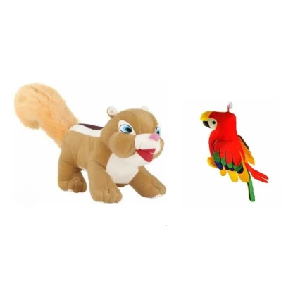 Squirrel Animal Stuffed Plush Toy (Brown) - Image 2