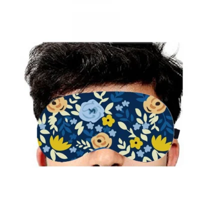 Printed Polyester Eyemasks (Blue) - Image 3