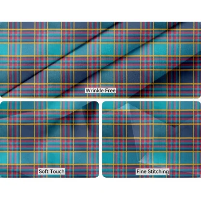 Checked Cotton Place Mats Sets (Multicolor) - Image 2