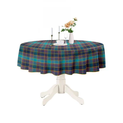 Checked Cotton Checks Table Cloth (Multicolor) - Image 5