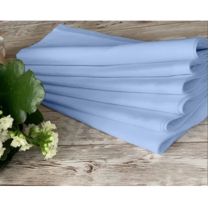 Solid Cotton Napkins Sets (Sky Blue)