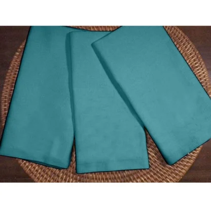 Solid Cotton Napkins Sets (Turquoise Blue) - Image 5