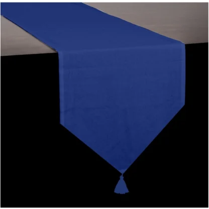 Solid Cotton Table Runners (Ink Blue) - Image 2