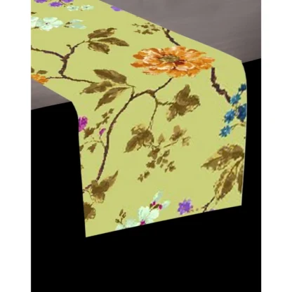 Printed Polyester Table Runners (Mustard) - Image 2