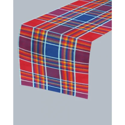 Checked Cotton Table Runners (Multicolor) - Image 3