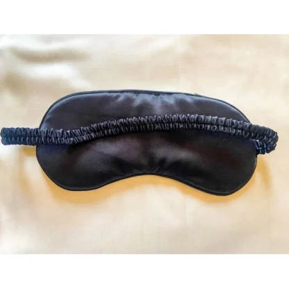 Solid Satin Silk Eyemasks (Black) - Image 3