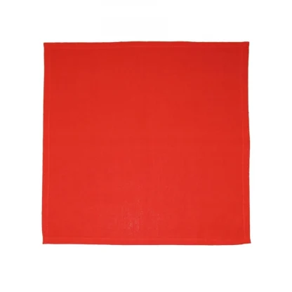 Solid Cotton Place Mats and Napkin Sets (Red) - Image 2