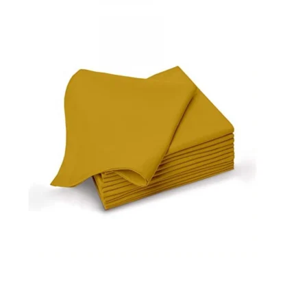 Solid Cotton Napkins Sets (Mustard Yellow) - Image 2