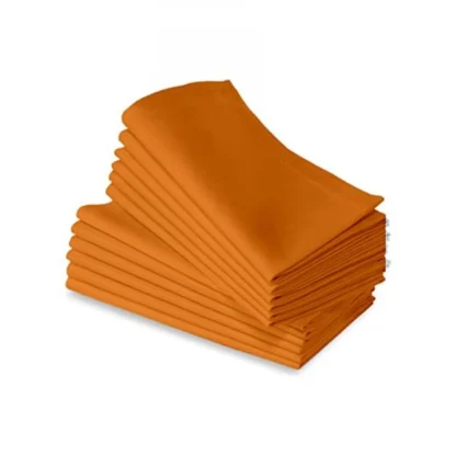 Solid Cotton Napkins Sets (Orange) - Image 2