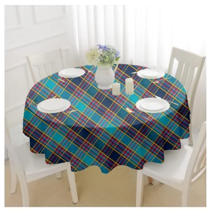 Checked Cotton Checks Table Cloth (Multicolor) - Image 4