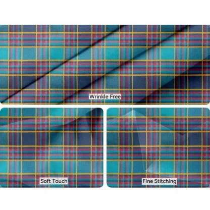 Checked Cotton Checks Table Cloth (Multicolor) - Image 3