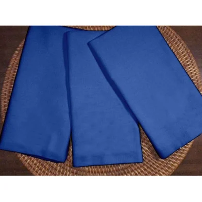 Solid Cotton Napkins Sets (Royal Blue) - Image 6