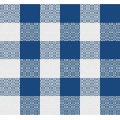 Checked Cotton Checks Table Cloth (Blue) - Image 2