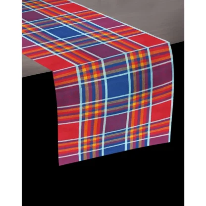 Checked Cotton Table Runners (Multicolor) - Image 2