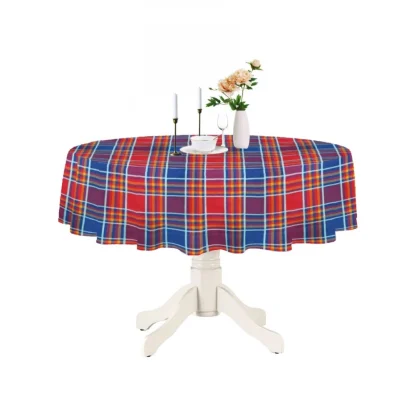 Checked Cotton Checks Table Cloth (Multicolor) - Image 5