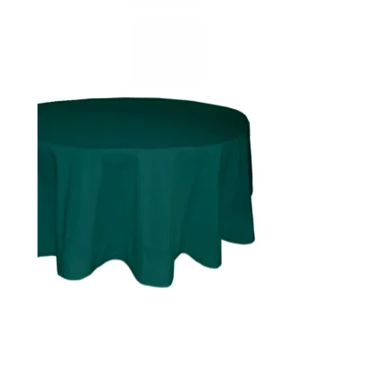 Solid Cotton Plain Table Cloth (Royal Green) - Image 2