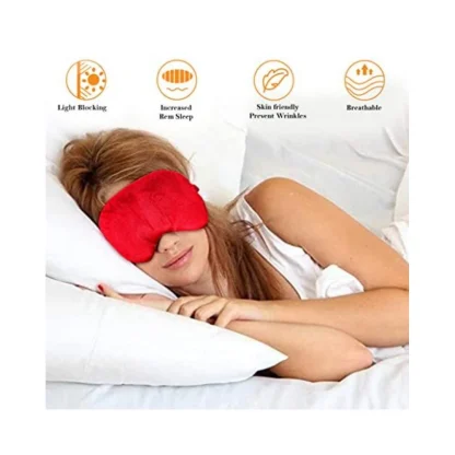 Solid Velvet Eyemasks (Black & Red) - Image 3