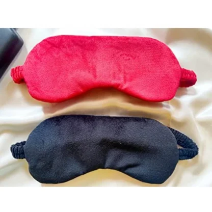 Solid Velvet Eyemasks (Black & Red) - Image 4