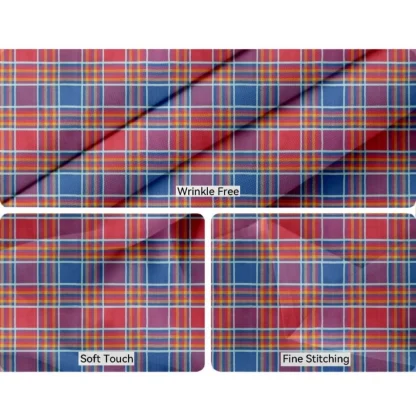 Checked Cotton Checks Table Cloth (Multicolor) - Image 3