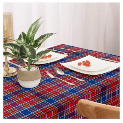 Checked Cotton Checks Table Cloth (Multicolor) - Image 6