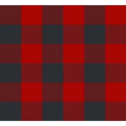 Checked Cotton Table Runners (Red & Black) - Image 2