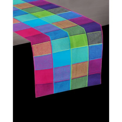 Checked Cotton Table Runners (Multicolor) - Image 2