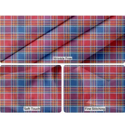 Checked Cotton Checks Table Cloth (Multicolor) - Image 3