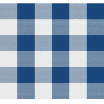 Checked Cotton Checks Table Cloth (Royal Blue) - Image 2