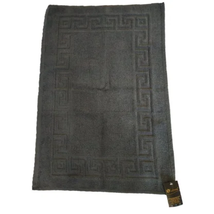 Solid Cotton Hotel Bathmats (Grey) - Image 3