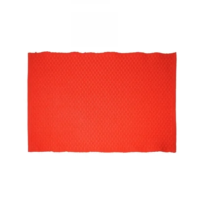 Solid Cotton Place Mats and Napkin Sets (Red) - Image 4