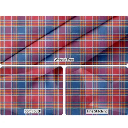 Checked Cotton Place Mats Sets (Multicolor) - Image 2