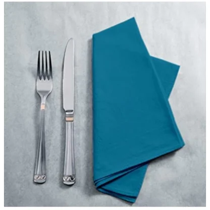 Solid Cotton Napkins Sets (Turquoise green) - Image 5