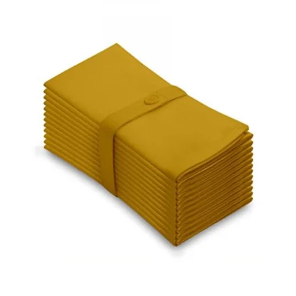 Solid Cotton Napkins Sets (Mustard Yellow) - Image 3