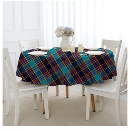 Checked Cotton Checks Table Cloth (Multicolor)