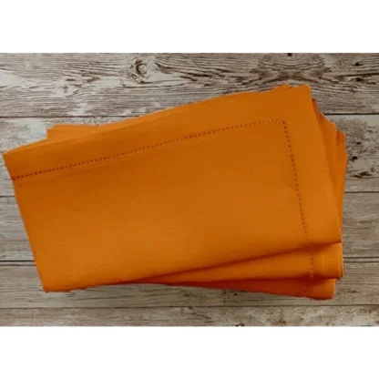 Solid Cotton Napkins Sets ( Orange) - Image 3