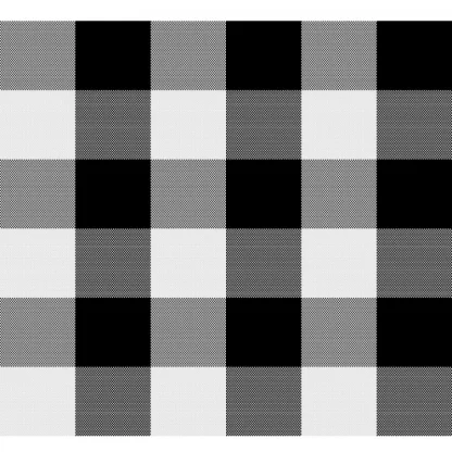 Checked Cotton Checks Table Cloth (Black) - Image 2