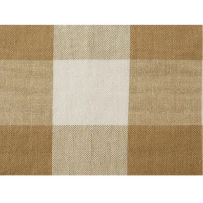 Checked Cotton Checks Table Cloth (Beige) - Image 2