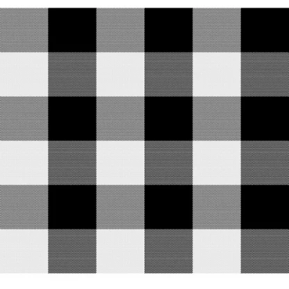 Checked Cotton Checks Table Cloth (Black) - Image 2