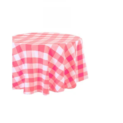 Checked Cotton Checks Table Cloth (Pink) - Image 4