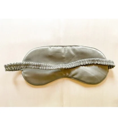 Solid Satin Silk Eyemasks (Grey) - Image 3