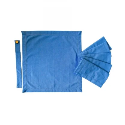 Solid Cotton Napkins Sets (Blue) - Image 4