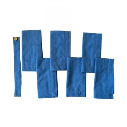 Solid Cotton Napkins Sets (Blue)