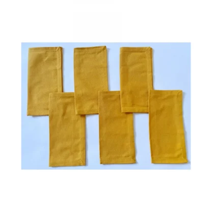 Solid Cotton Napkins Sets (Yellow) - Image 4