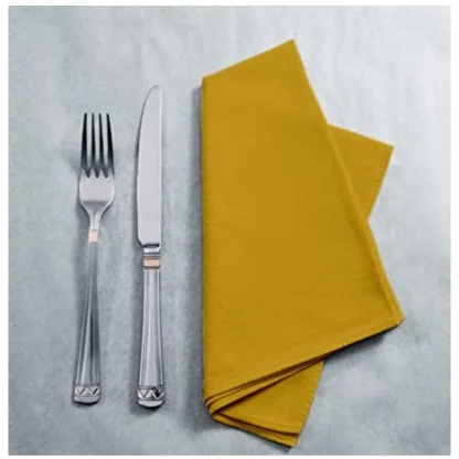 Solid Cotton Napkins Sets (Mustard Yellow) - Image 5